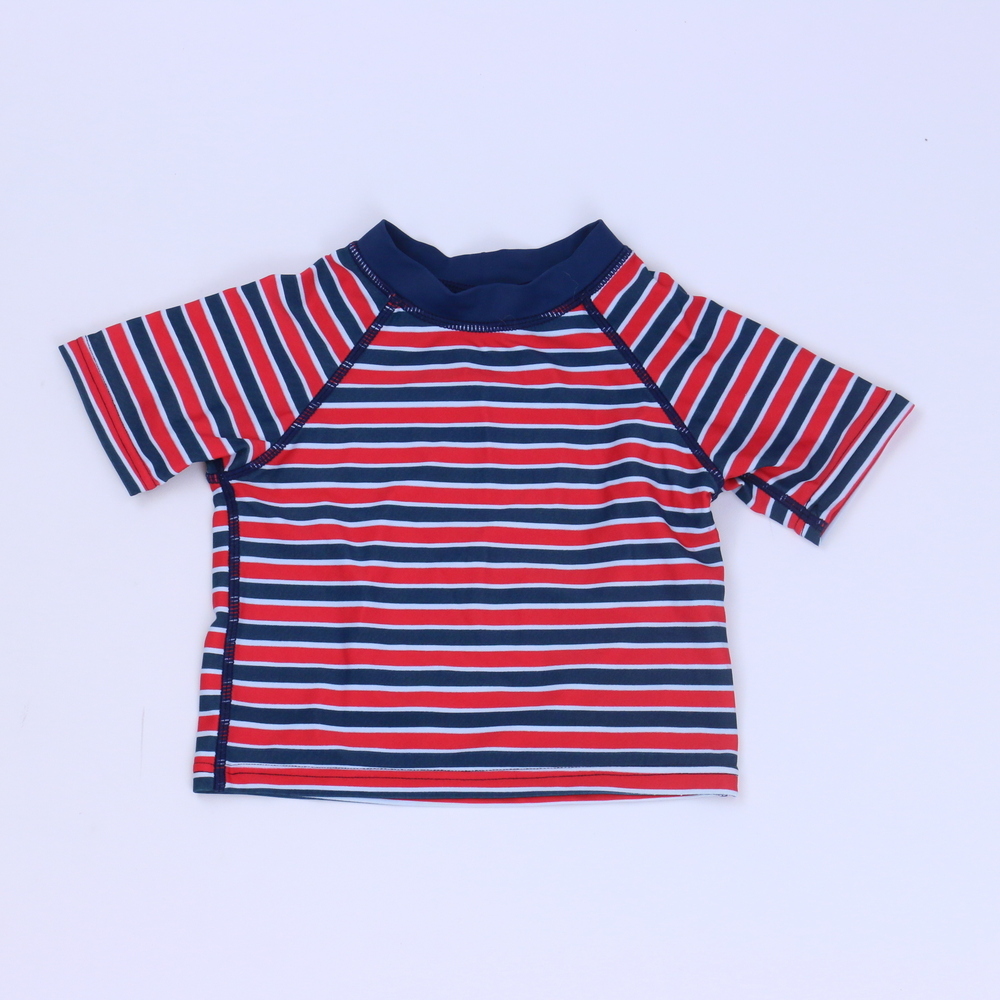 iPlay Boys Navy Stripe Rashguard size: 6 Months